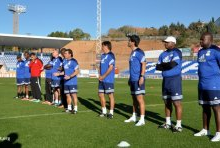 Palabras de Esteban Becker a los jugadores.